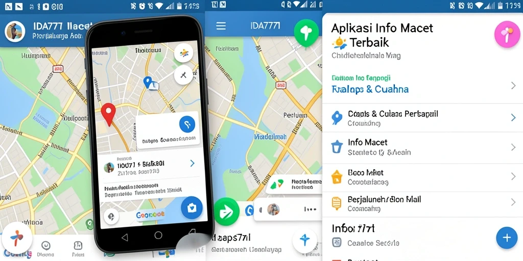 Tampilan antarmuka IDA777 dengan informasi kemacetan yang jelas.