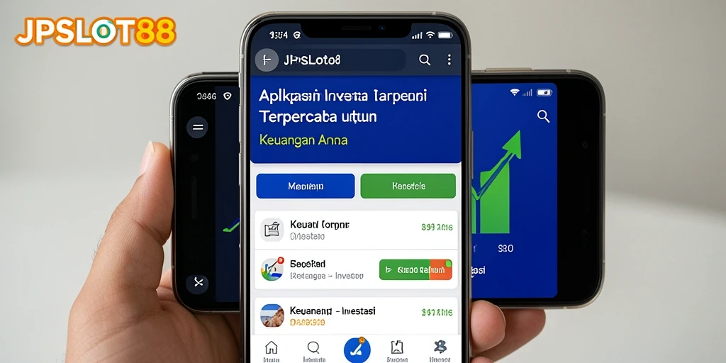 Tampilan antarmuka aplikasi JPSLOT88 yang modern dan informatif.