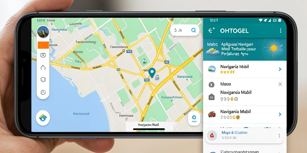 Antarmuka OHTOGEL dengan fitur navigasi mobil yang intuitif.