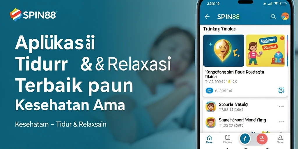 Antarmuka sederhana dan fungsional SPIN88 untuk Tidur & Relaksasi.