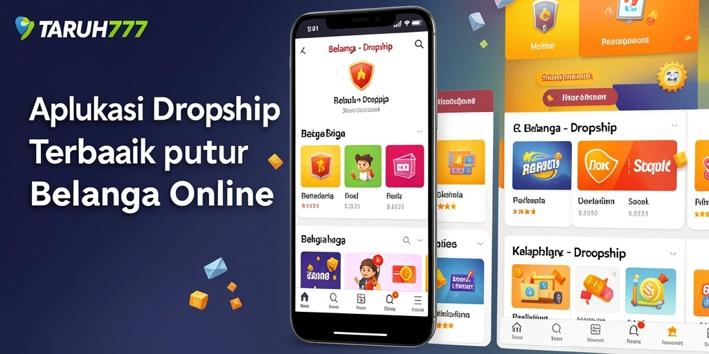 Tampilan utama TARUH777 menunjukkan antarmuka sederhana dan fungsional untuk belanja Dropship.