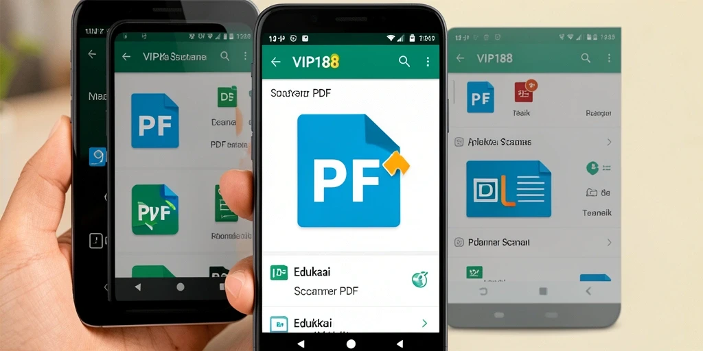 Antarmuka VIP188 yang intuitif untuk fungsi Scanner PDF.